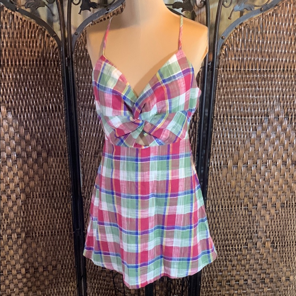 Handmade Plaid Dress Size M
